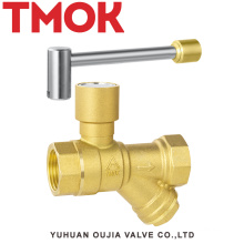 brass hammer lock filter ball valve